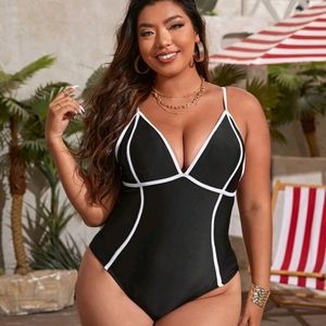 Black Binding Trim swimsuit